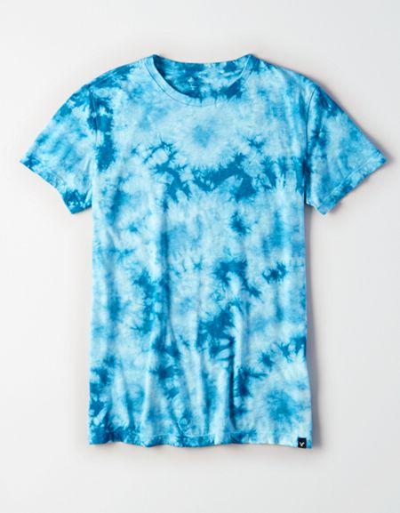 American Eagle Outfitters Ae Slub Crew Neck Dip Dye T-shirt