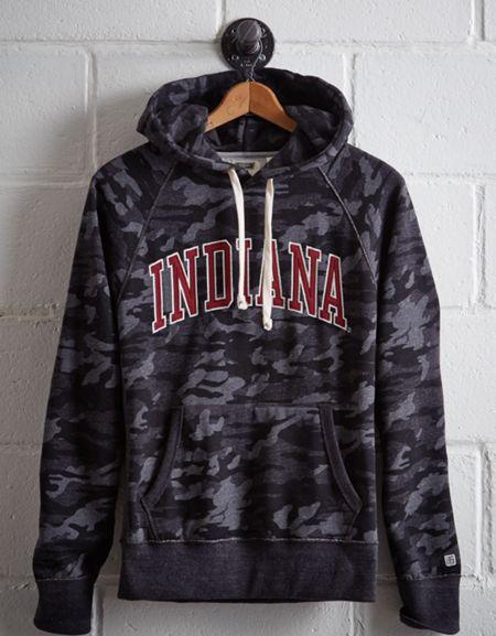 Tailgate Men's Indiana Popover Camo Hoodie