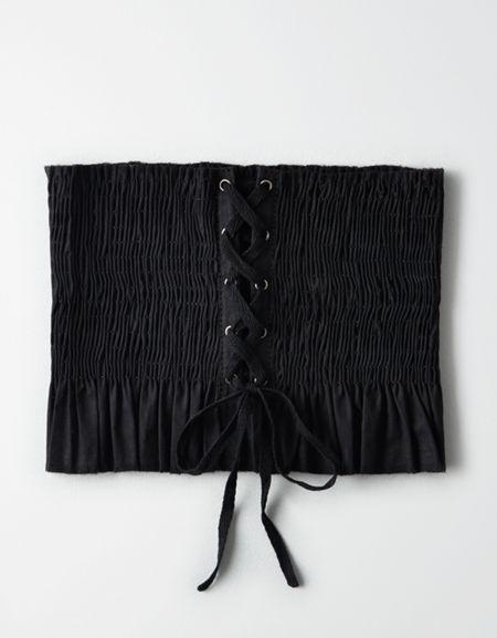 American Eagle Outfitters Ae Smocked Corset Waist Belt