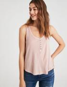 American Eagle Outfitters Ae Destroy Henley Jegging Top