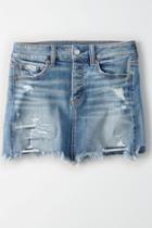 American Eagle Outfitters Ae Mended Denim Skirt