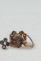 American Eagle Outfitters Ae Filigree & Stone Rings 3-pack