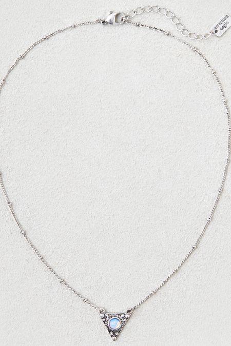 American Eagle Outfitters Ae Short Triangle Charm Necklace