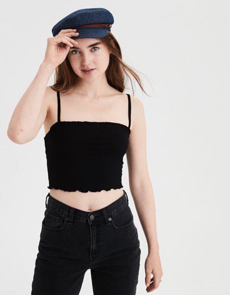 American Eagle Outfitters Ae Bralette Cropped Tank Top
