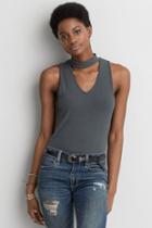American Eagle Outfitters Ae Soft & Sexy Ribbed Choker Tank