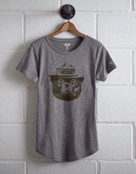 Tailgate Women's Smokey The Bear T-shirt