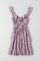 American Eagle Outfitters Ae Ruffle Fit & Flare Dress