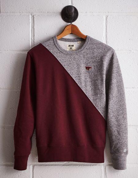 Tailgate Men's Virginia Tech Colorblock Sweatshirt