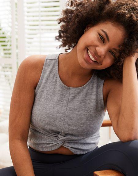 Aerie Twist Front Fleece Tank