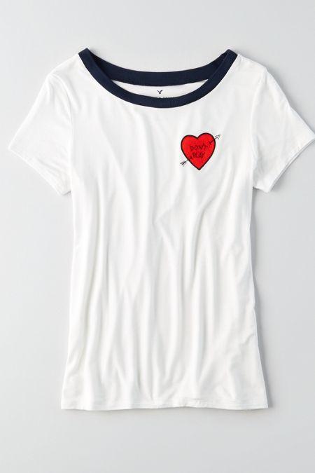 American Eagle Outfitters Ae Soft & Sexy Patch T-shirt