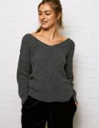 American Eagle Outfitters Don't Ask Why Knot Back Sweater