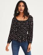 American Eagle Outfitters Ae Smocked Blouse