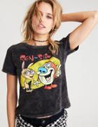 American Eagle Outfitters Ae Ren & Stimpy Shrunken Graphic T-shirt