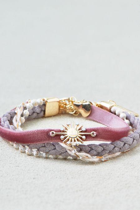 American Eagle Outfitters Ae Pink & Gray Arm Party