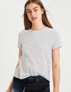 American Eagle Outfitters Ae Easy Striped Fitted Classic Tee