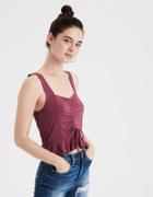 American Eagle Outfitters Ae Cinch Front Corset Crop Top