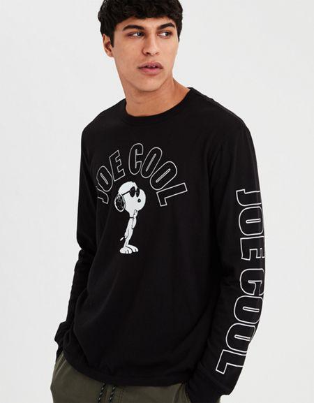 American Eagle Outfitters Ae Joe Cool Long Sleeve Graphic Tee