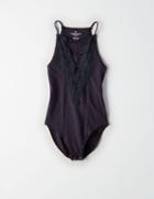 American Eagle Outfitters Ae Lace Paneled Bodysuit