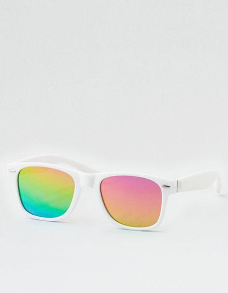 American Eagle Outfitters White Rainbow Classics Sunglasses