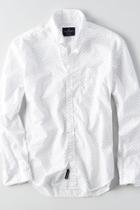 American Eagle Outfitters Ae Classic Print Poplin Shirt