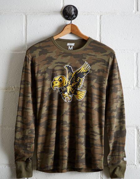 Tailgate Men's Iowa Camo Long Sleeve Tee