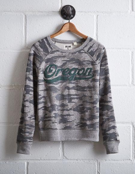 Tailgate Women's Oregon Camo Sweatshirt