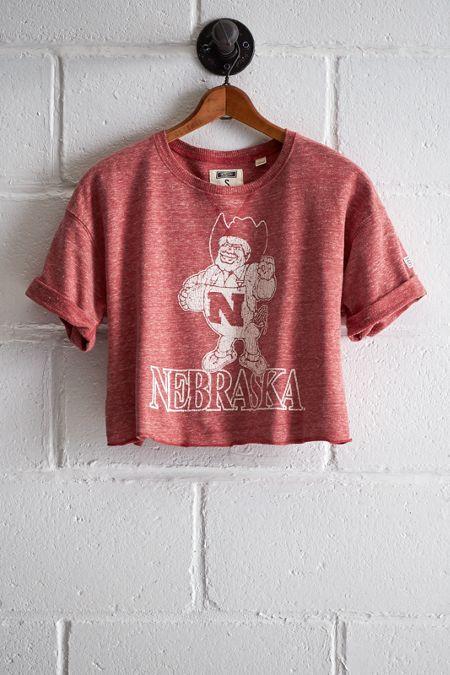 Tailgate Women's Nebraska Cropped Sweatshirt