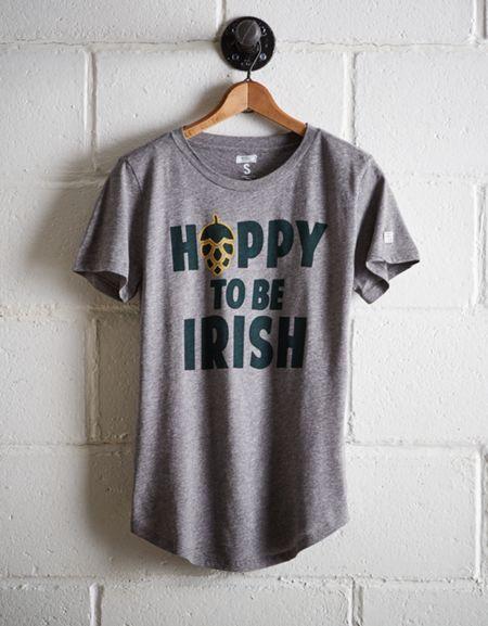 Tailgate Women's Hoppy To Be Irish T-shirt