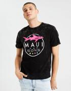 American Eagle Outfitters Ae X Maui And Sons Acid Wash Short Sleeve Sweatshirt