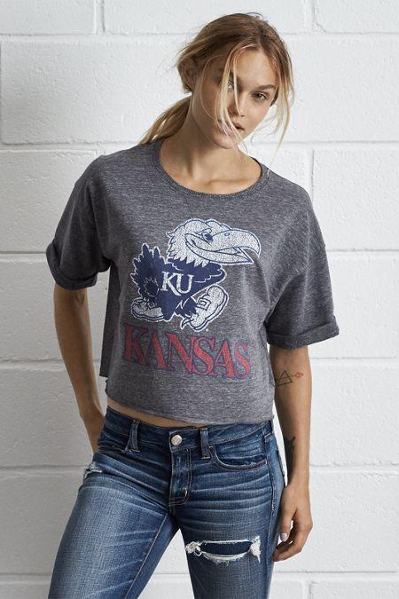 Tailgate Kansas Cropped Sweatshirt