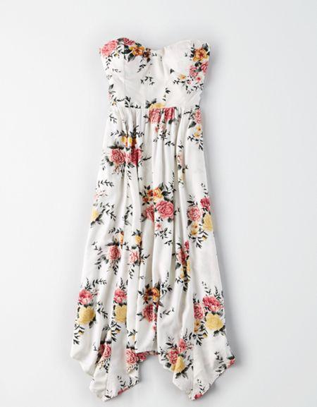 American Eagle Outfitters Ae Hanky Hem Midi Dress