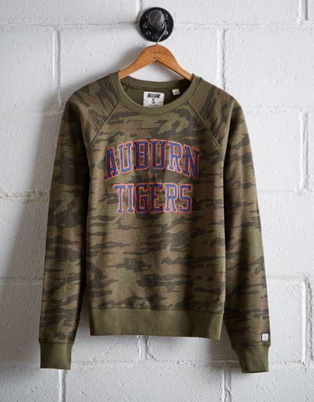Tailgate Women's Auburn Camo Fleece Sweatshirt