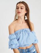 American Eagle Outfitters Ae Tiered Bubble Sleeve Top