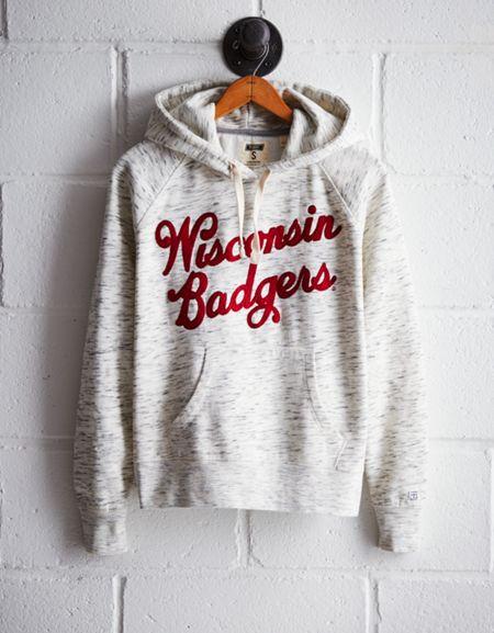 Tailgate Women's Wisconsin Space Dye Hoodie