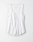 American Eagle Outfitters Ae Destroy Henley Tank Top