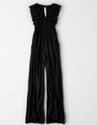 American Eagle Outfitters Ae V-neck Lace Jumpsuit