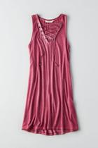American Eagle Outfitters Ae Soft & Sexy Lace-up Dress