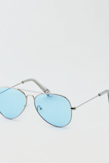 American Eagle Outfitters Ae Mirror Flat Aviator Sunglasses