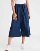 American Eagle Outfitters Ae Pleated Denim Culottes