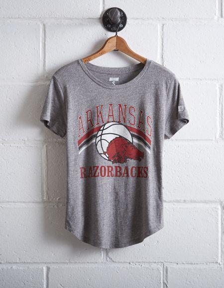 Tailgate Women's Arkansas Razorbacks Basketball T-shirt