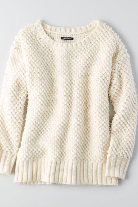 American Eagle Outfitters Ae Textured Boucle Sweater
