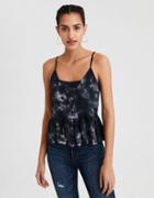 American Eagle Outfitters Ae Soft & Sexy Lace-up Peplum Tank