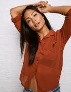 American Eagle Outfitters Dont Ask Why Chiffon Blouse