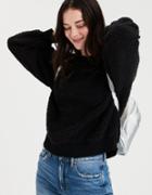 American Eagle Outfitters Ae Fuzzy Sherpa Crewneck Sweatshirt