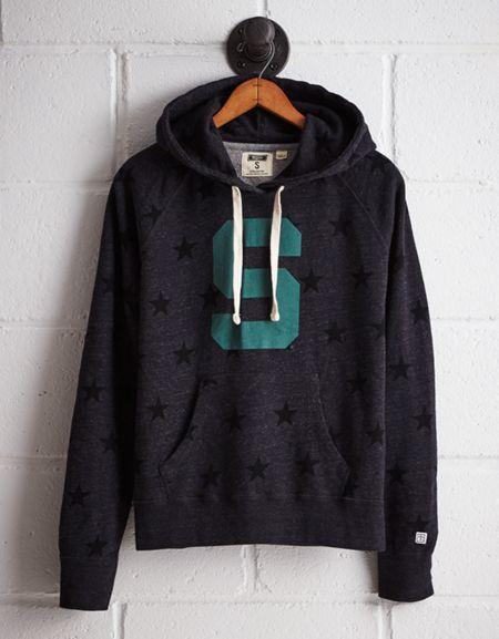 Tailgate Women's Michigan State Terry Fleece Star Hoodie