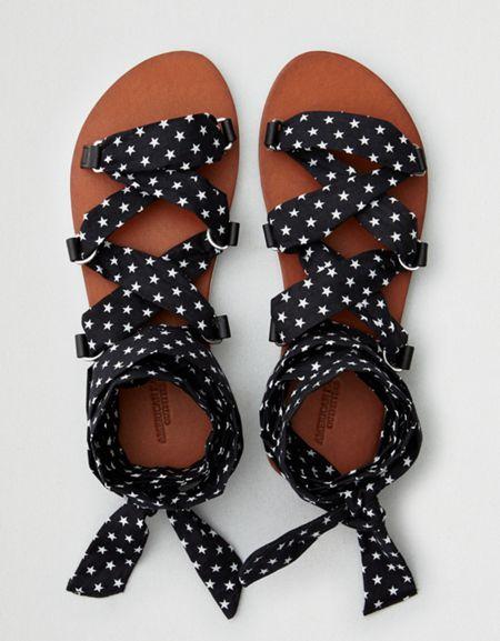 American Eagle Outfitters Ae D-ring Lace Up Sandal