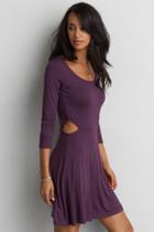 American Eagle Outfitters Ae Soft & Sexy Cutout Fit & Flare Dress