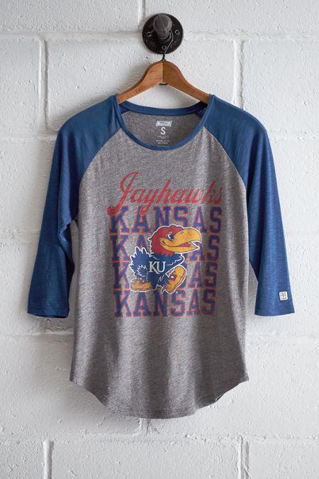 Tailgate Women's Kansas Jayhawks Raglan