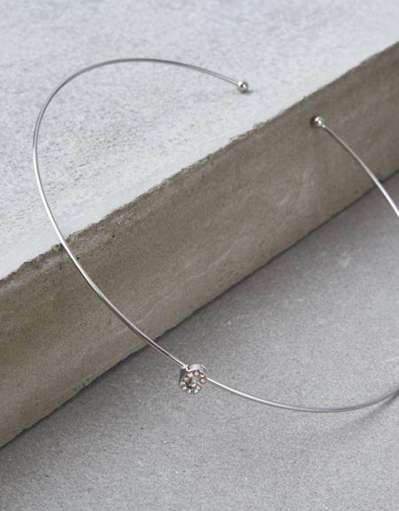 American Eagle Outfitters Ae Silver Initial Choker - G