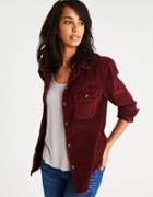 American Eagle Outfitters Ae Embroidered Corduroy Cabin Shirt